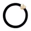 Velvet Gold Heart Black