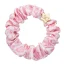Gold Star Silk Scrunchie Pink Leopard