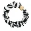 Gold Star Silk Scrunchie Zebra