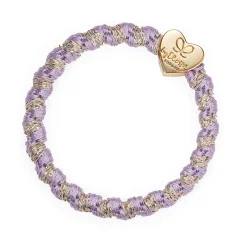 Gold Heart Woven Laveder