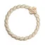 Woven Gold Quatrefoil Cream White