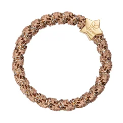 Woven Gold Star Suede
