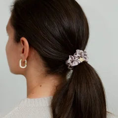Gold Star Silk Scrunchie Iced Latte