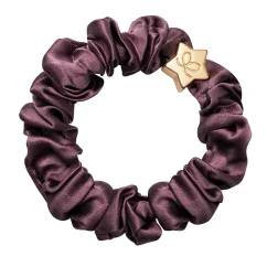Gold Star Silk Scrunchie Mulberry