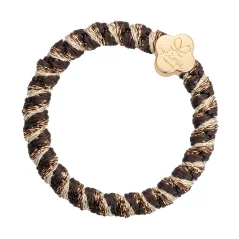Woven Gold Quatrefoil Golden Graphite