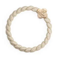 Woven Gold Quatrefoil Cream White