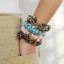 Gold Star Silk Scrunchie Pink Leopard