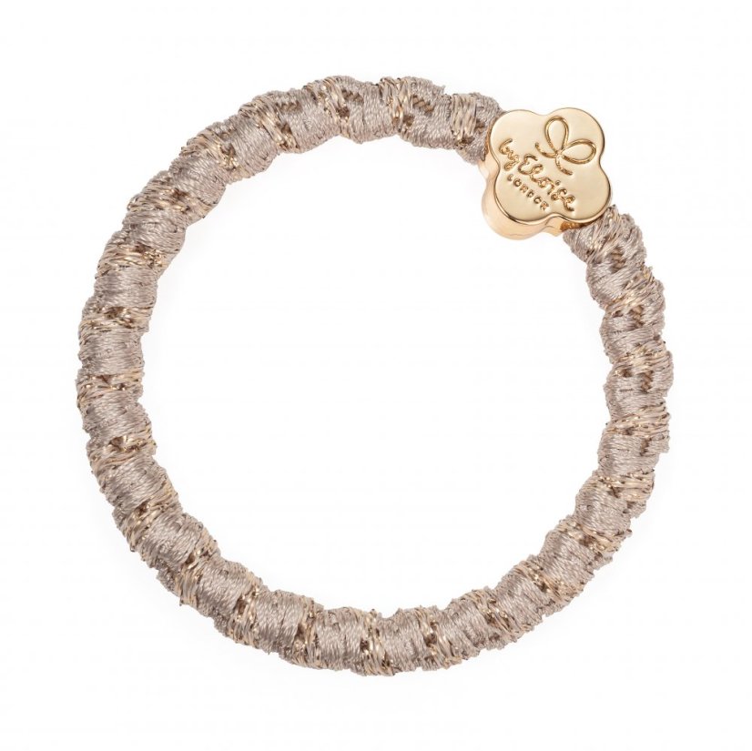 Gold Quatrefoil Woven Blonde