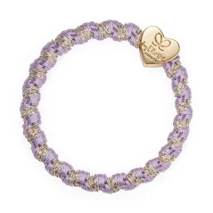 Gold Heart Woven Laveder
