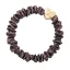Gold Heart Skinny Silk Mocha