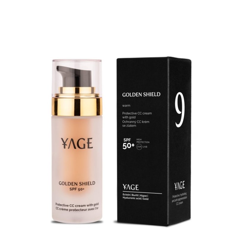 Ochranný CC krém se zlatem a SPF 50+ GOLDEN SHIELD warm 30 ml