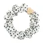 Gold Heart Silk Scrunchie Polka Dot