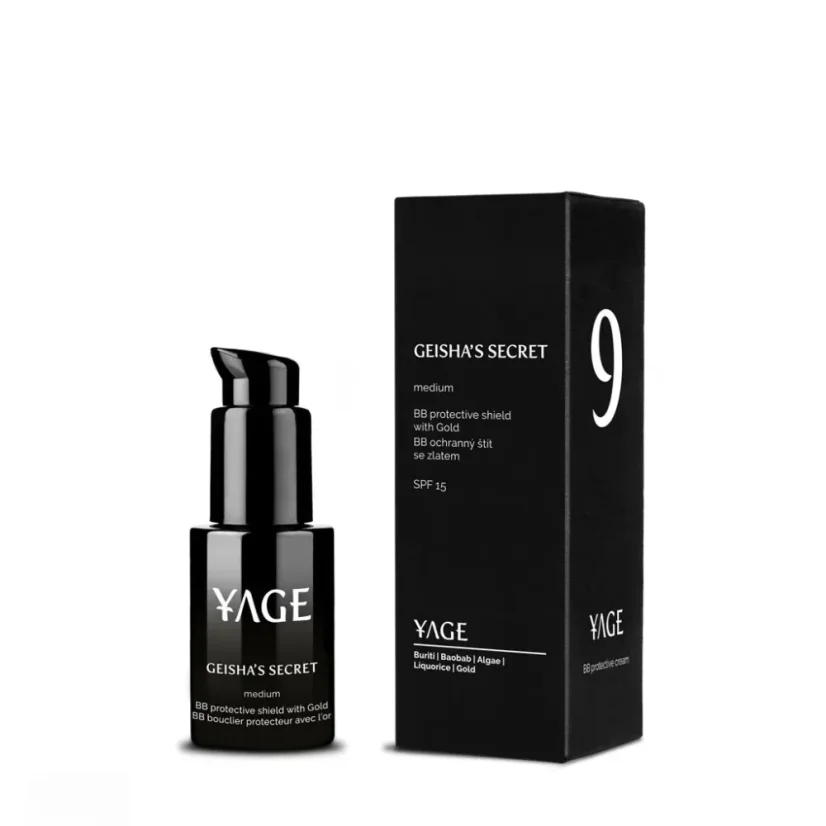 BB krém se zlatem a SPF 15+ proti pigmentaci GEISHA'S SECRET 30ml (medium)