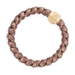 Gold Circle Woven Mocha