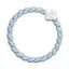 Silver Quatrefoil Woven Faded Denim