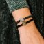 Velvet Gold Heart Black
