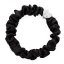 Silver Heart Silk Scrunchie Black - Varianty: Black
