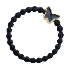 Enamel Gold Butterfly Black